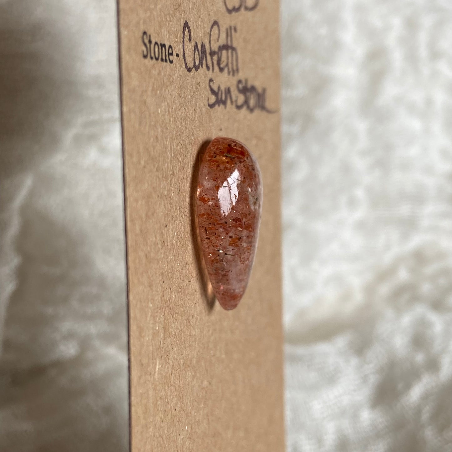 Confetti Sunstone Cabochon - CS13 627BAEDC-7032-4D02-BD30-0B15B7CF3892 Brandedandwild.com