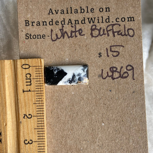 White Buffalo Cabochon - WB69