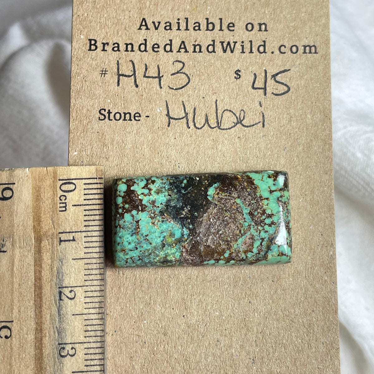 Hubei Turquoise Cabochon - H43 62AB0C4A-17AC-48FC-BF70-0008276466BB Brandedandwild.com