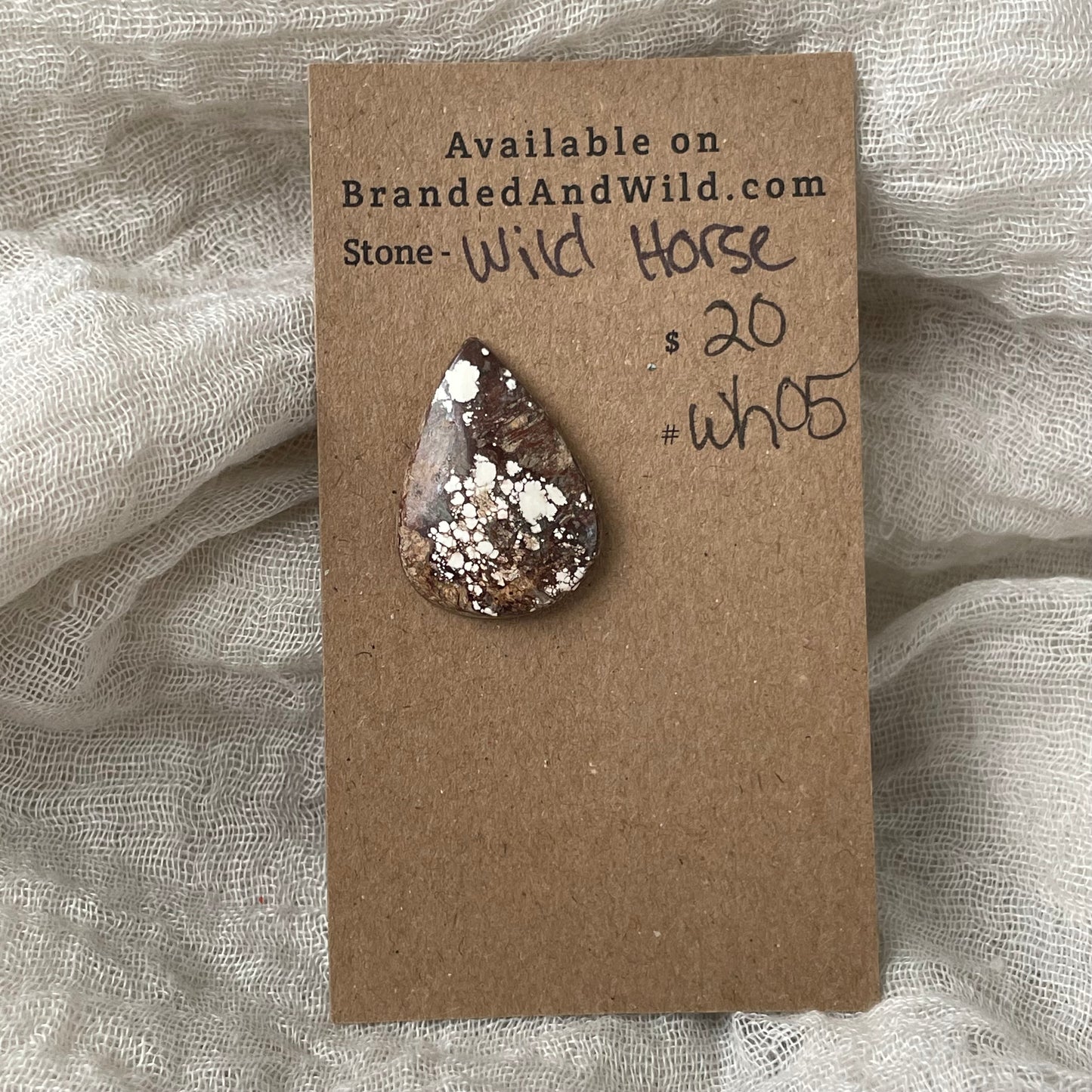 Wild Horse Cabochon - WH05 62B2FA36-66AB-4A92-A530-4788C1D9706F Brandedandwild.com