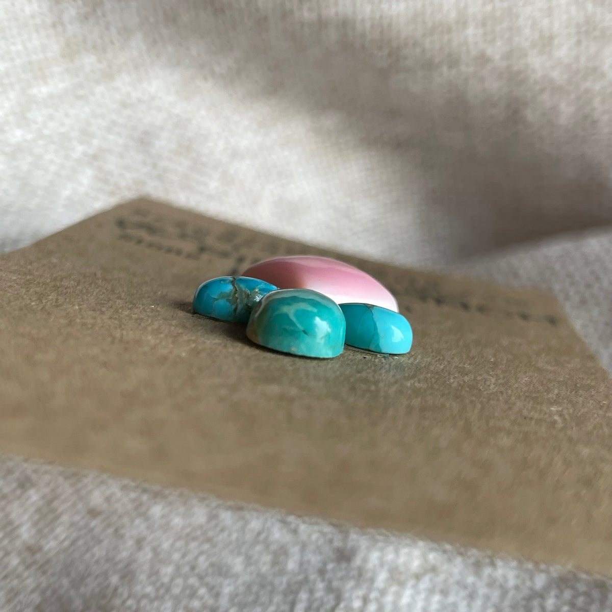 Pink Conch / Kingman Cabochon - PK07 62D2F825-16ED-432F-A7DF-FC4B55E83A07 Brandedandwild.com