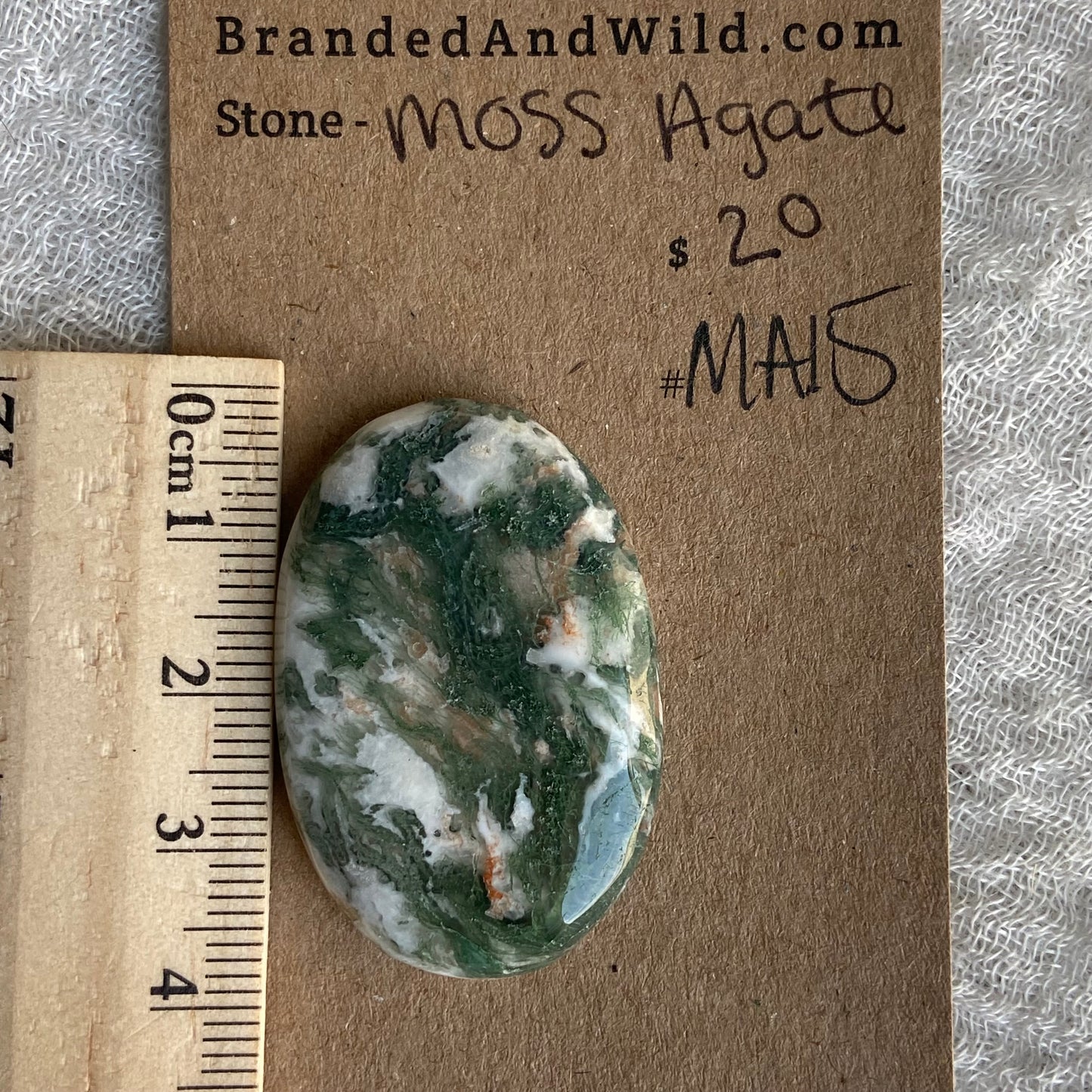 Moss Agate Cabochon - MA15