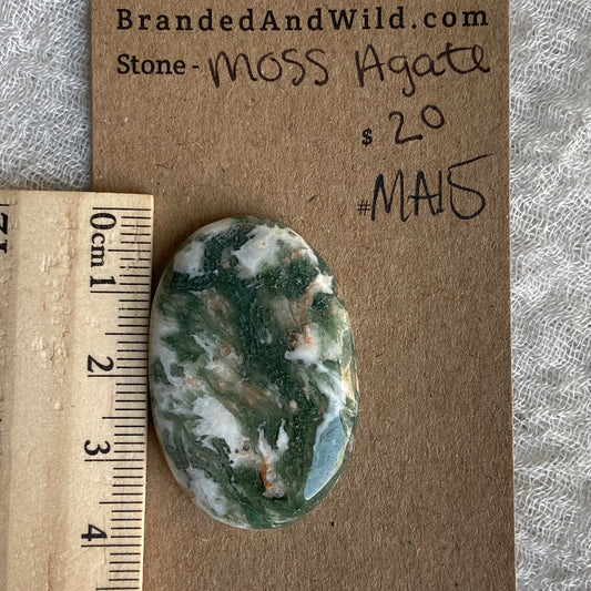 Moss Agate Cabochon - MA15