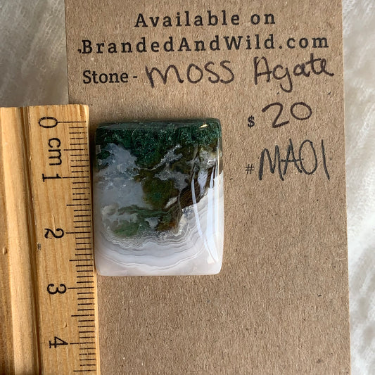 Moss Agate Cabochon - MA01