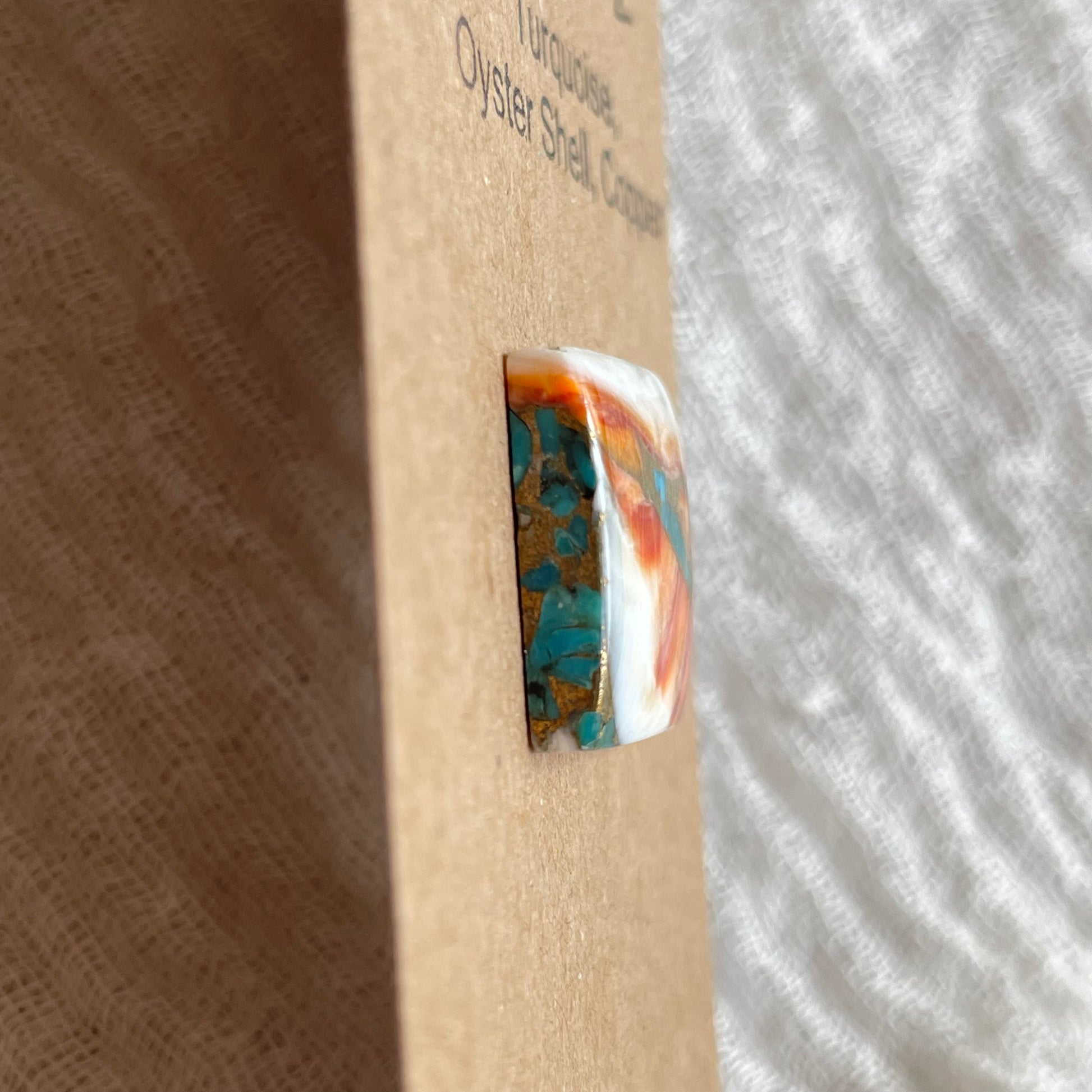 Turquoise, Oystershell, Copper Cabochon - TOC2 6372B6E7-B53D-48DD-AA0B-94C15BC80F02 Brandedandwild.com