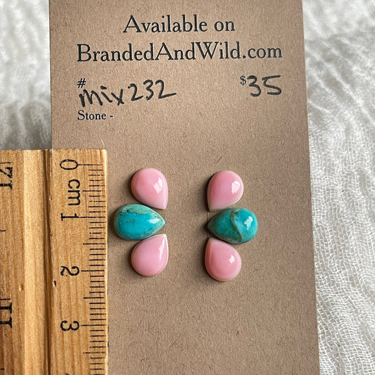 Pink Conch Mix Cabochon - MIX232 639F2A14-B710-4263-BDAA-1A9B80CE017F Brandedandwild.com