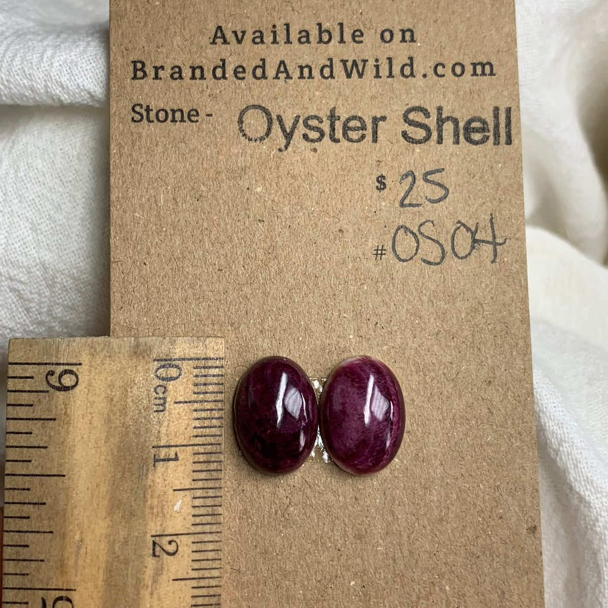 Oyster Shell Cabochon - OS04 63A204A2-350A-41EB-AC7B-2BEE2CC6DA03 Brandedandwild.com