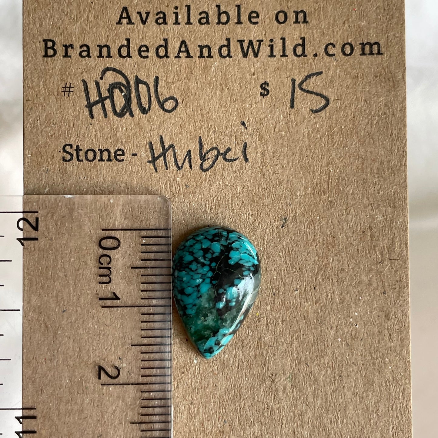 Hubei Turquoise Cabochon - H206 63A9A978-57F0-439D-9392-16A80F5470F2 Brandedandwild.com