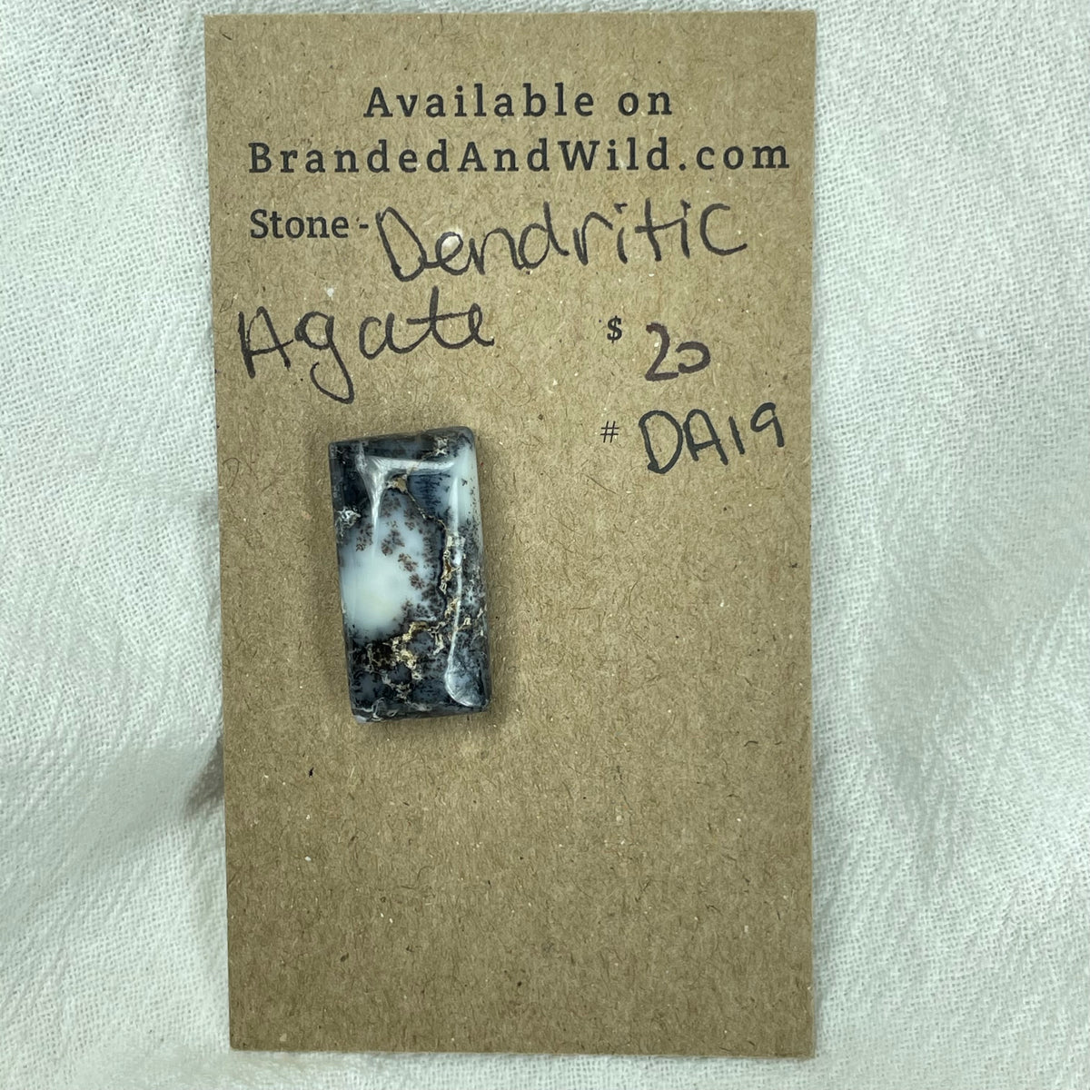 Dendritic Agate Cabochon - DA19 63AAFDCE-01BA-43BE-AE4E-53EF8E190471 Brandedandwild.com