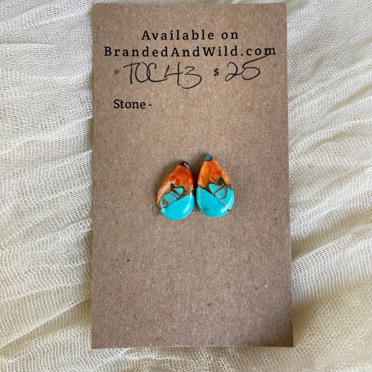 Turquoise, Oyster Shell, Copper Cabochon - TOC43 63D0B2DD-86BC-40E8-9185-141C9E30CE17 Brandedandwild.com