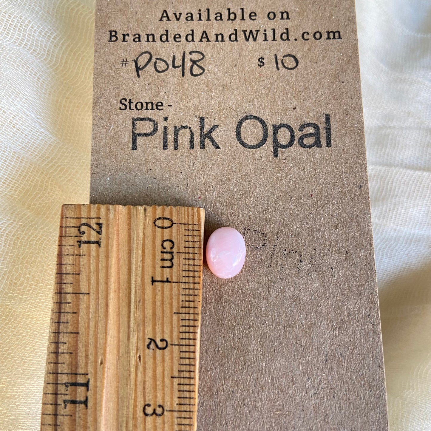 Pink Opal Cabochon - P048