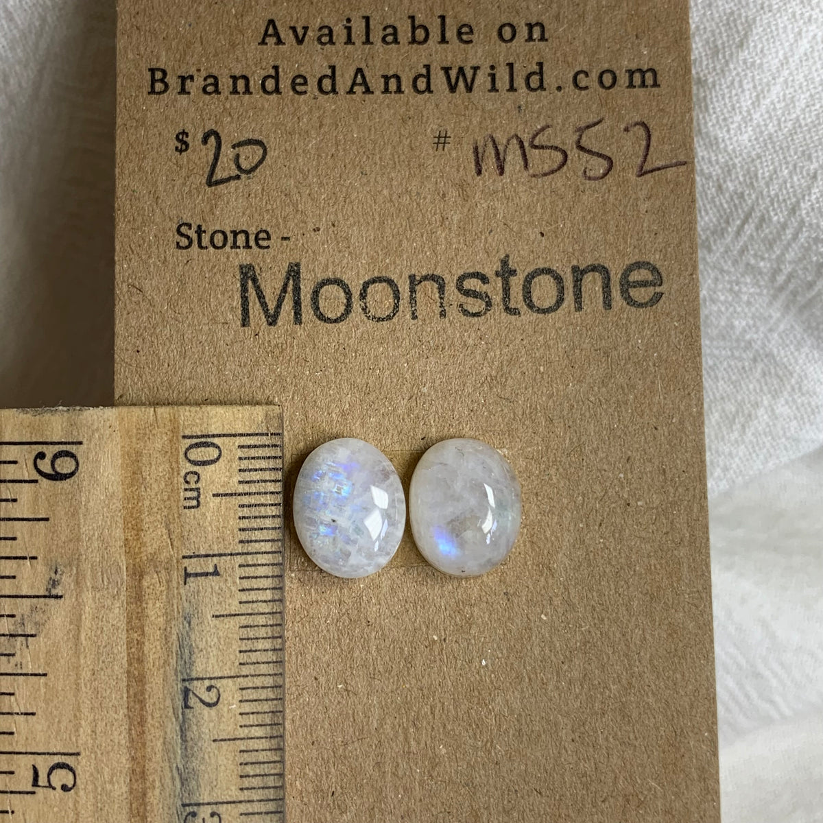 Moonstone Cabochon - MS52 63F77C0B-D865-452D-96E1-45F6373AA4C9 Brandedandwild.com