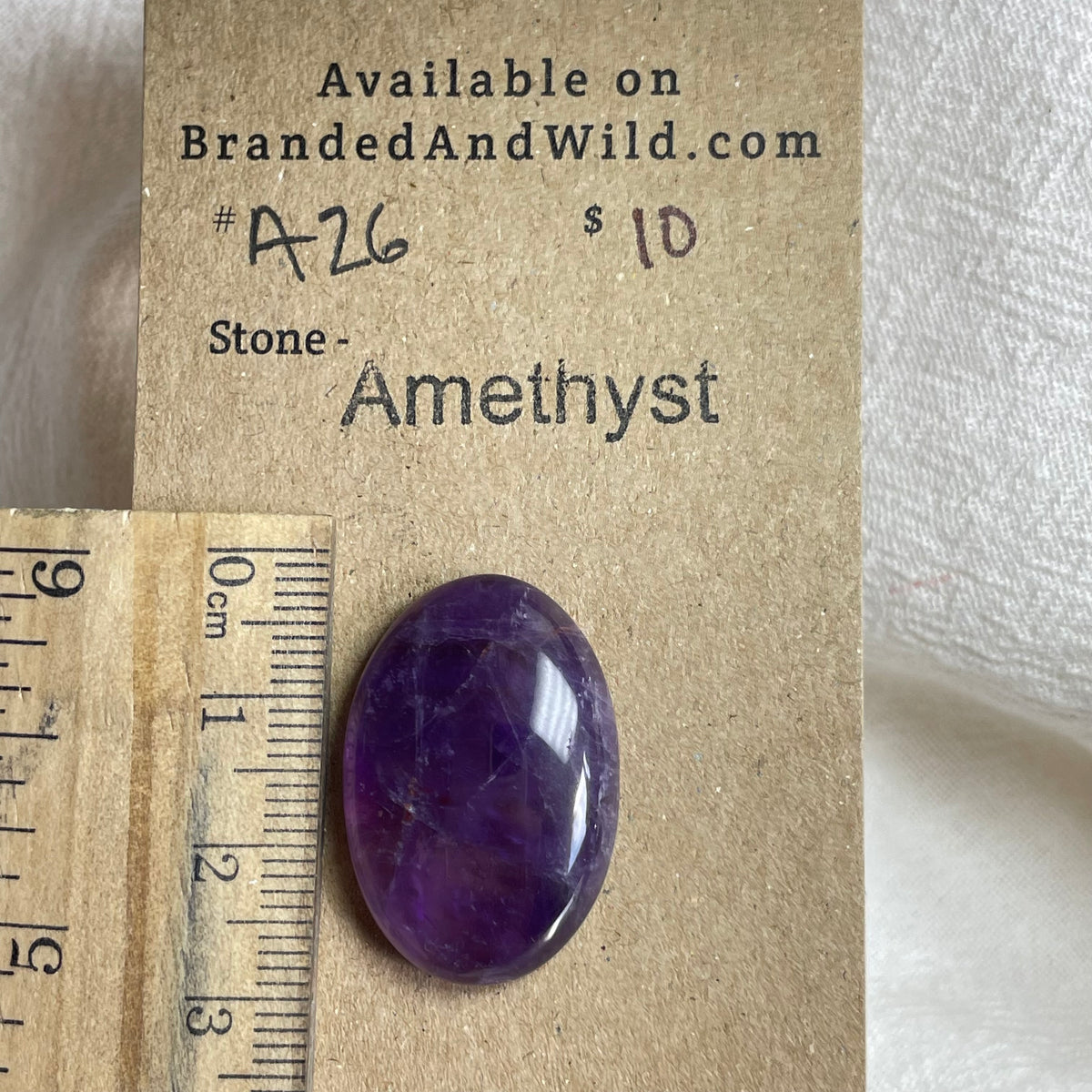 Amethyst Cabochon - A26 64138C4A-F13D-417F-A6A7-552487352780 Brandedandwild.com