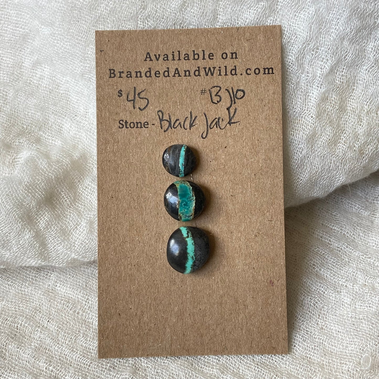 Black Jack Cabochon - BJ10 641BD60E-A9EA-45F0-8610-8C52F9892722 Brandedandwild.com