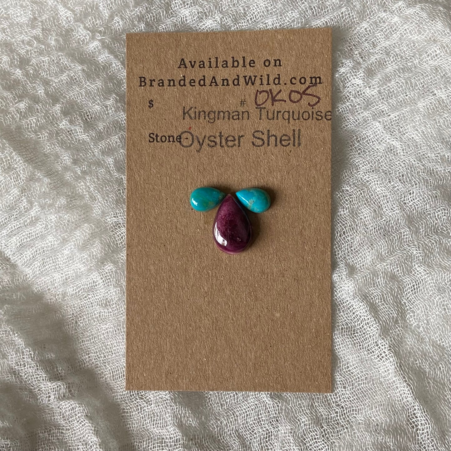 Kingman Turquoise / Oyster Shell Cabochon - OK05