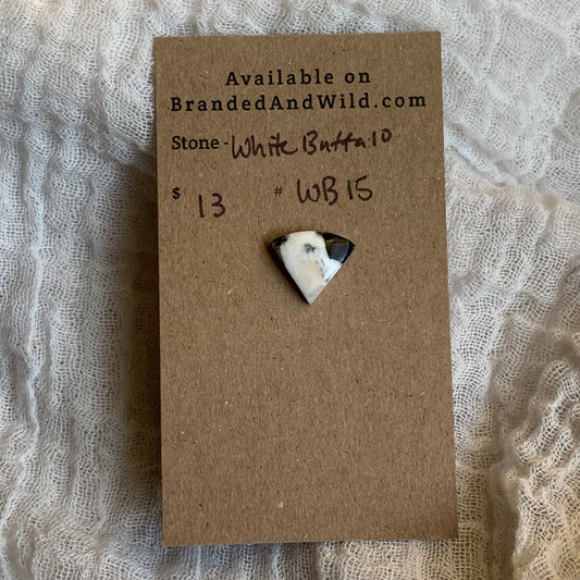 White Buffalo Turquoise Cabochon - WB15