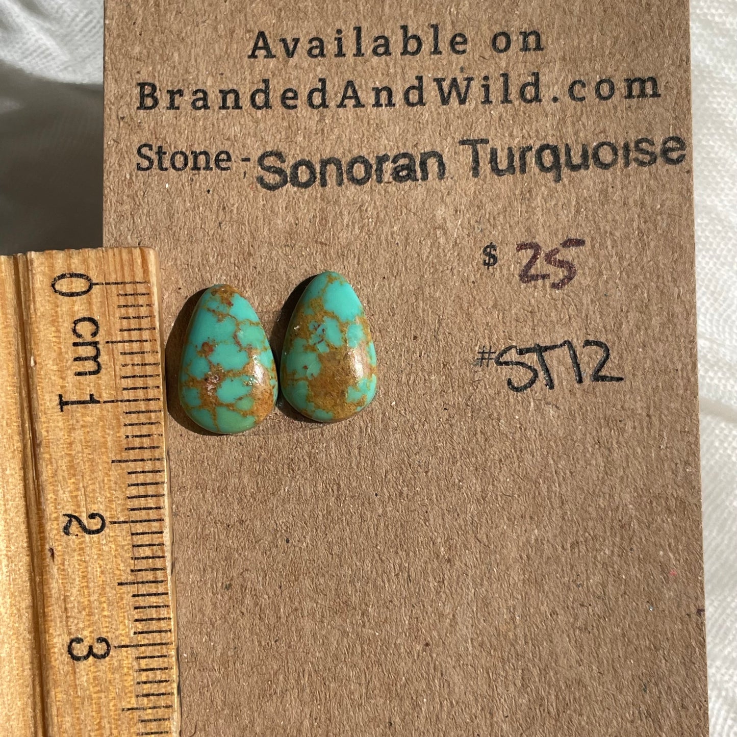 Sonoran Turquoise Cabochon - ST12 64338579-FA72-4315-B753-08AF154BBE0C Brandedandwild.com