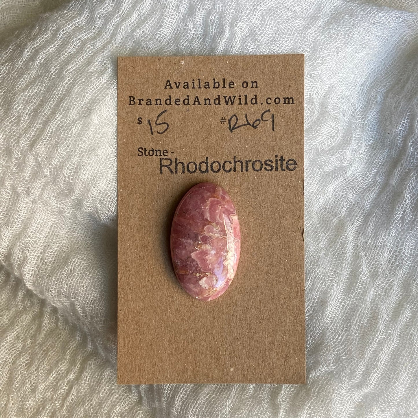 Rhodochrosite Cabochon - R69