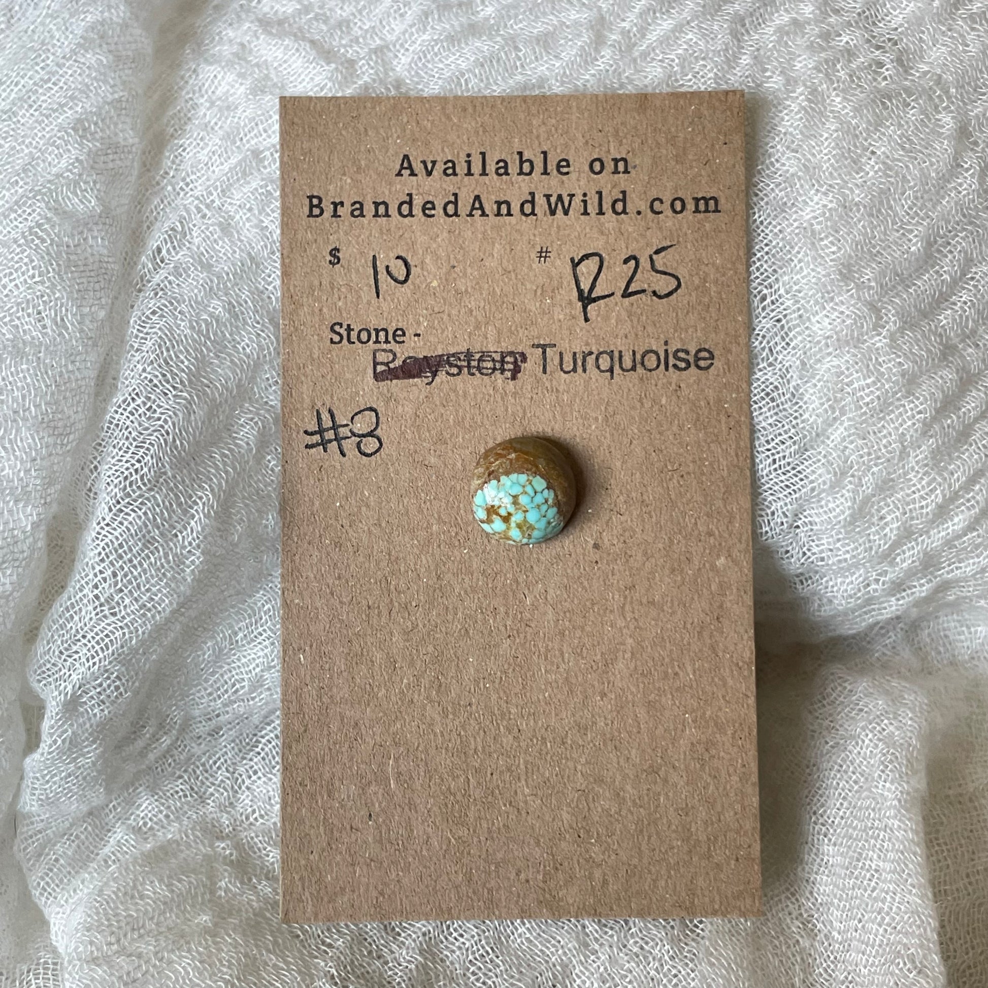 #8 Turquoise Cabochon - R25 646AD340-A2AD-4EF0-A703-61A754E0D638 Brandedandwild.com