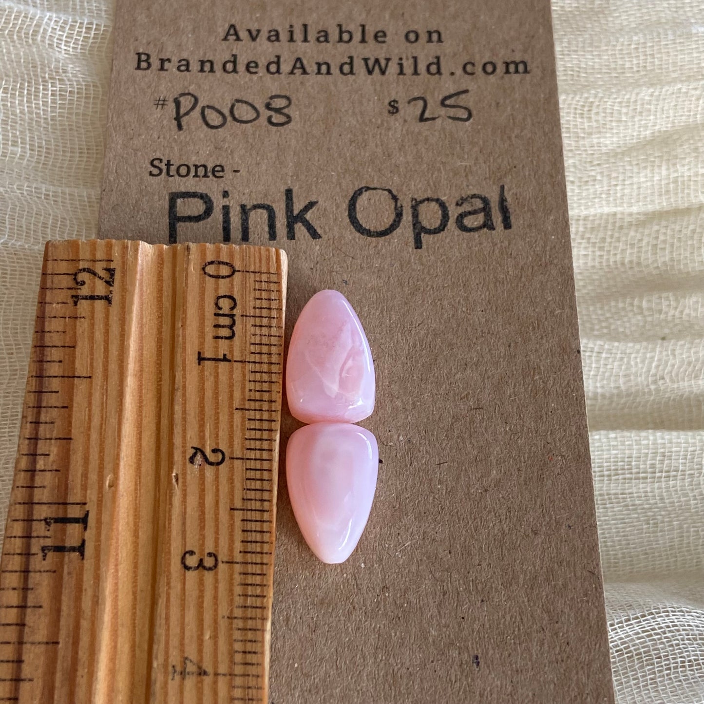 Pink Opal Cabochon - P008