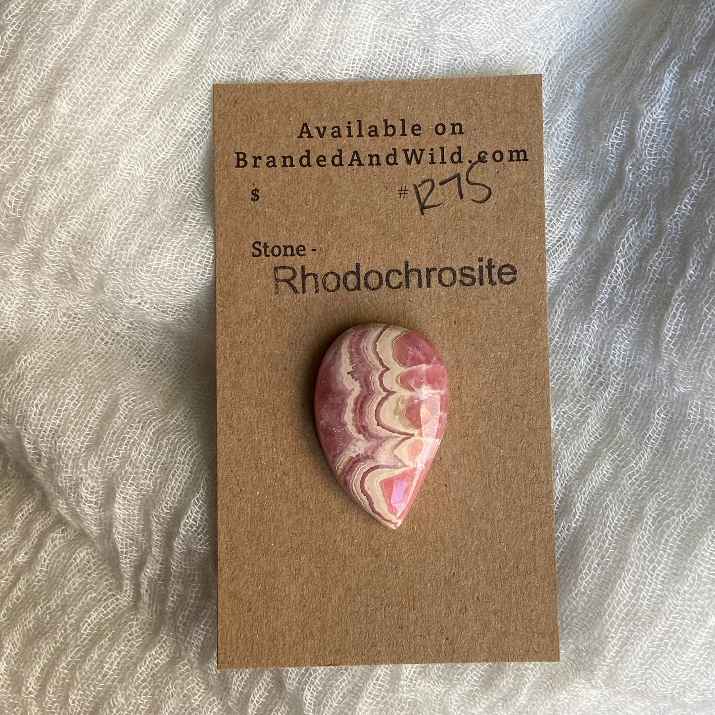 Rhodochrosite Cabochon - R75