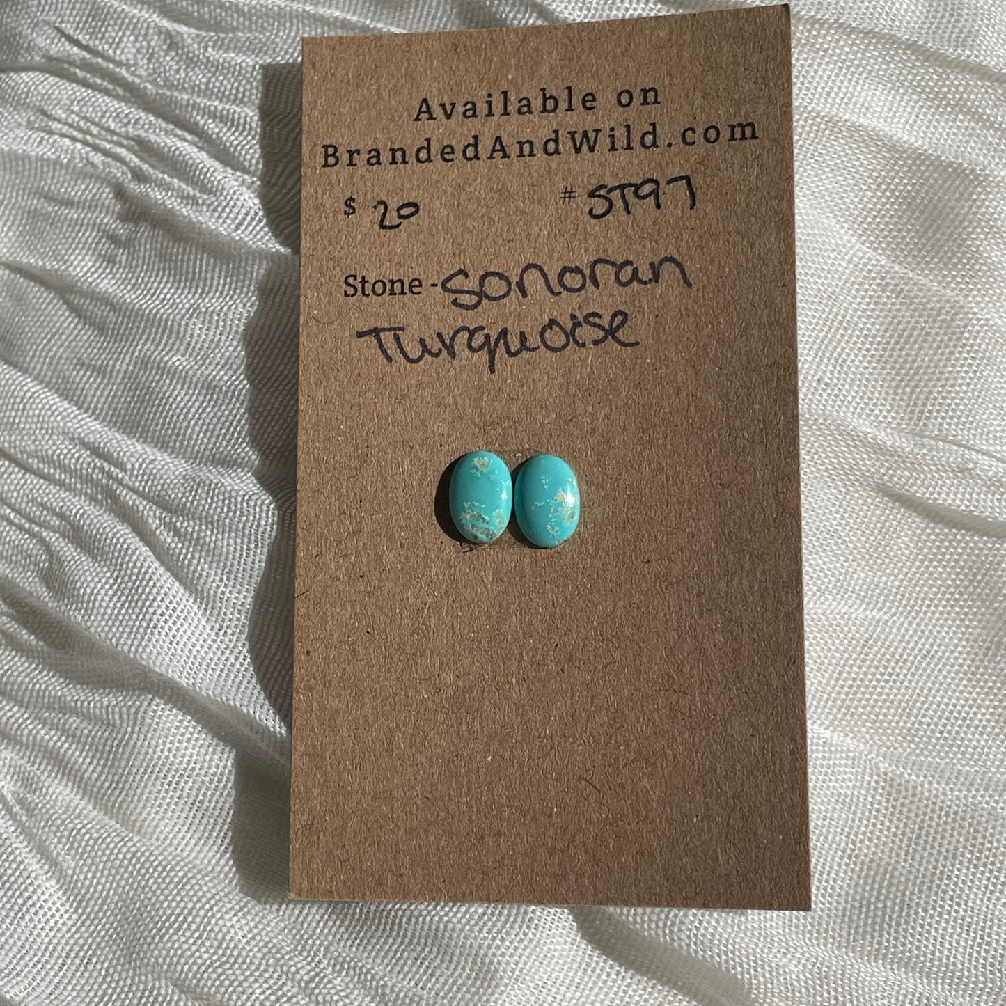 Sonoran Turquoise Cabochon - ST97 64B72431-FCCC-4E3C-90D6-05875D14E75D Brandedandwild.com