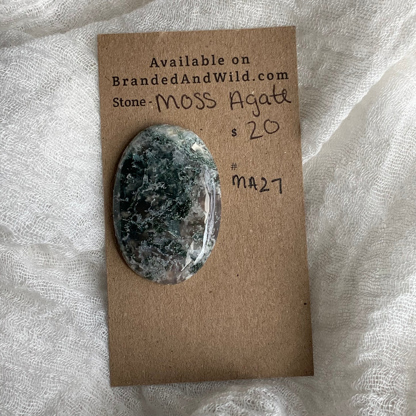 Moss Agate Cabochon - MA27