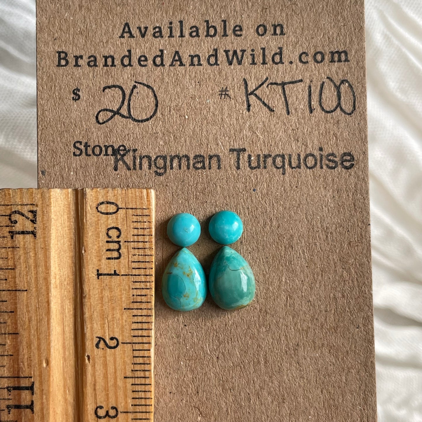 Kingman Turquoise Cabochon - KT100 651403BF-BB6D-4D74-BD7B-66A77436B857 Brandedandwild.com