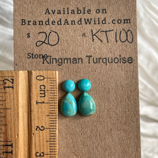 Kingman Turquoise Cabochon - KT100 651403BF-BB6D-4D74-BD7B-66A77436B857 Brandedandwild.com