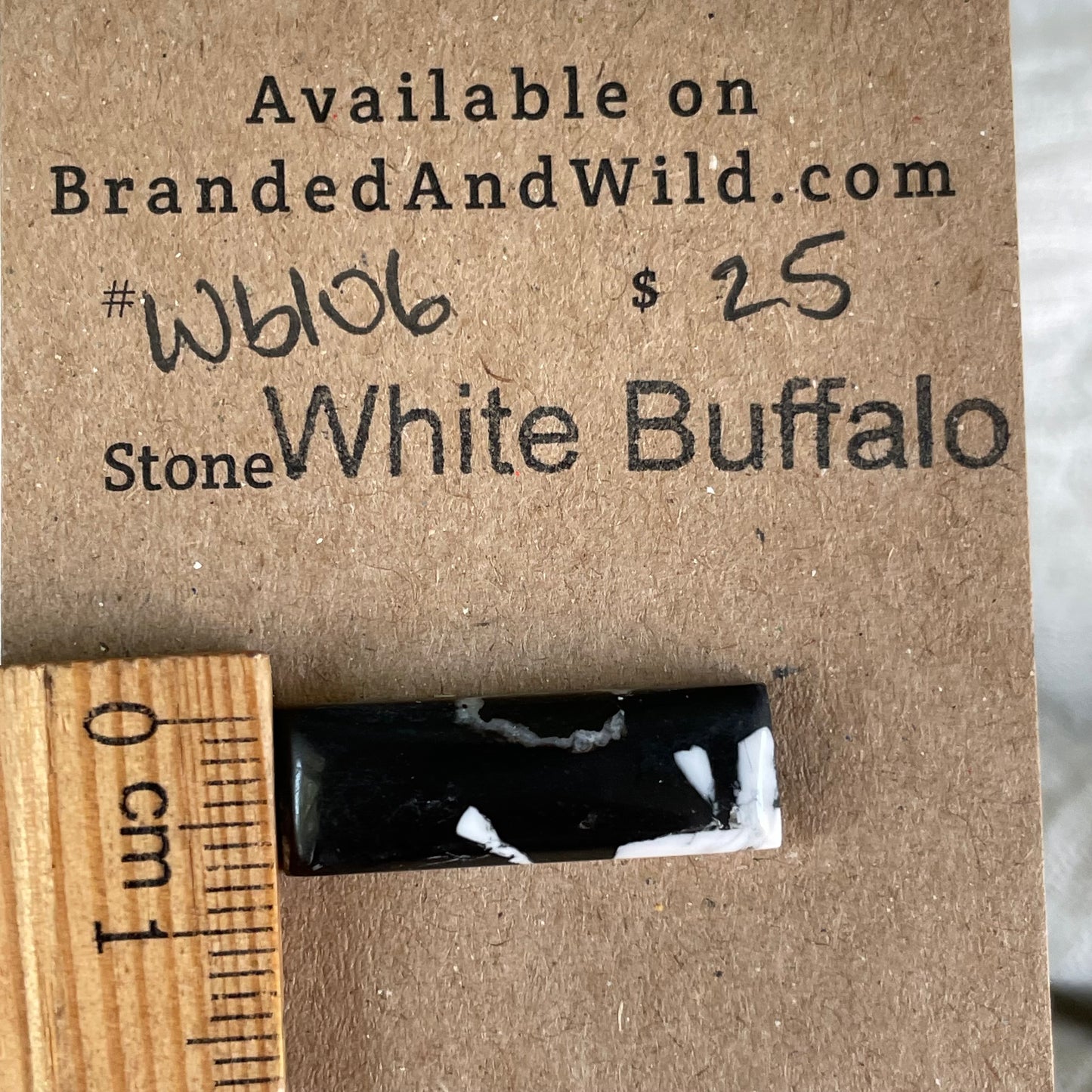 White Buffalo Cabochon - WB106