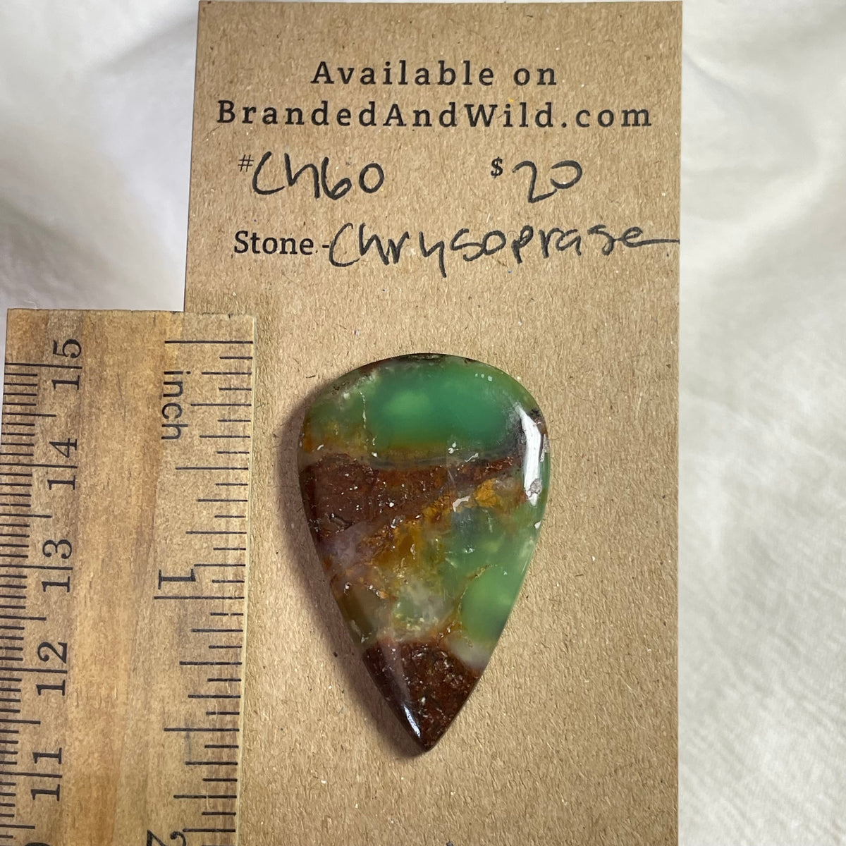 Chrysoprase Cabochon - CH60 6523191C-C029-414D-9BFC-1095ED065A6A Brandedandwild.com