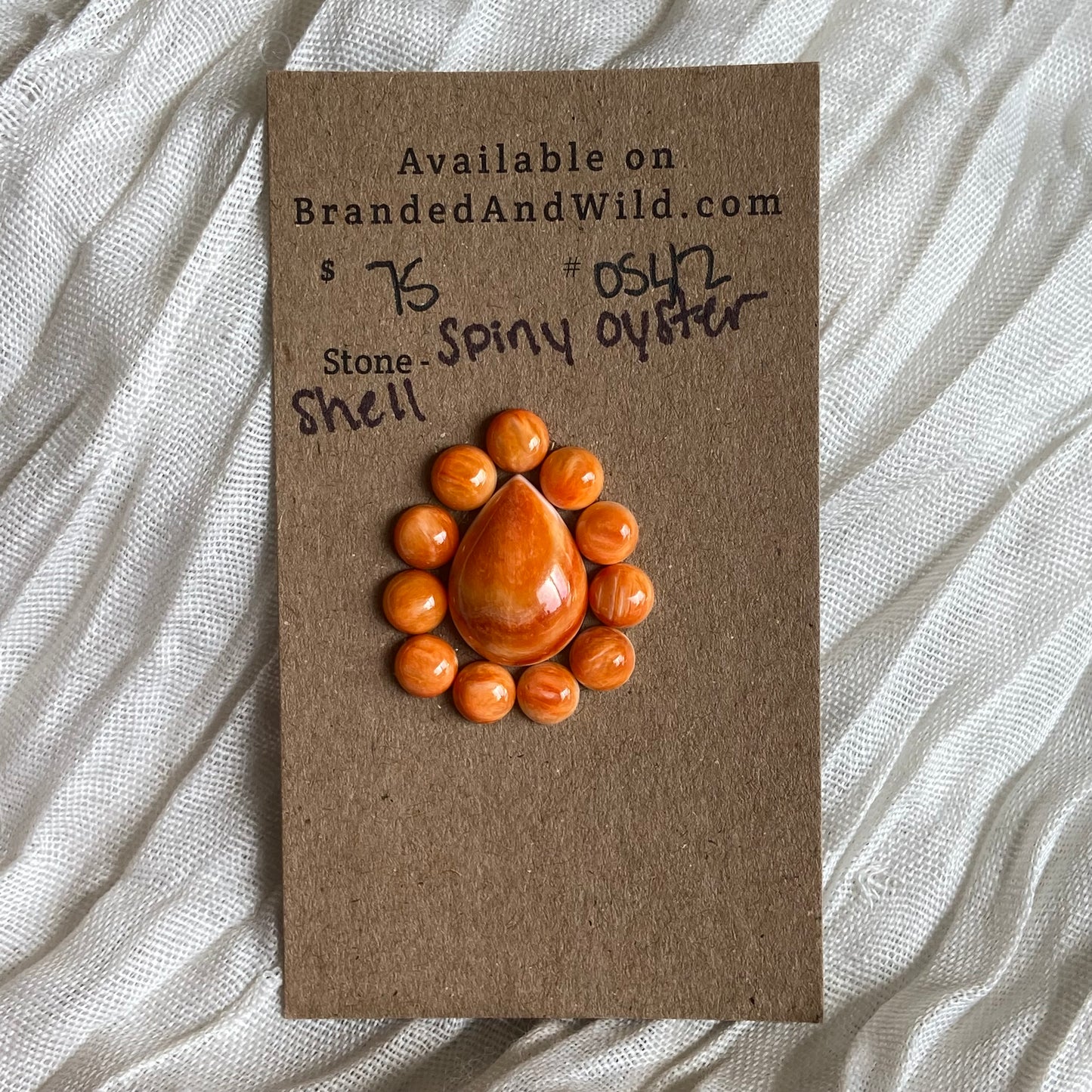 Oystershell Cabochon - OS42 652455BA-2519-45F8-8932-9650F3C1C79D Brandedandwild.com