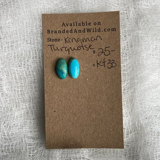 Kingman Turquoise (composite) Cabochon - KT33