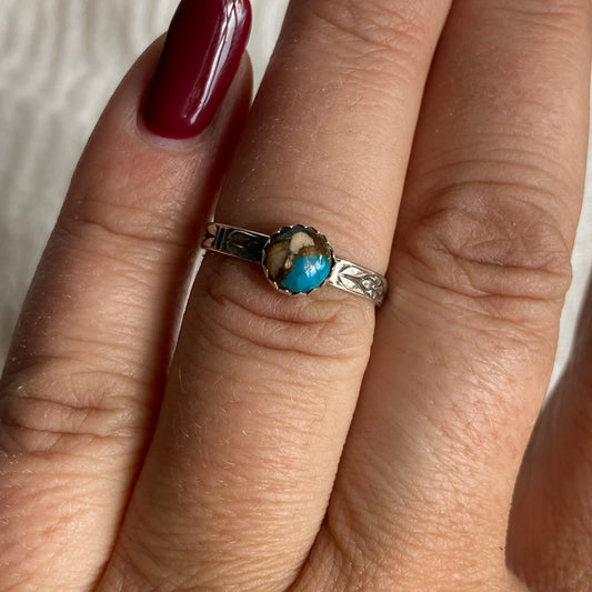 Sterling Silver Ring - R114 Size - 7