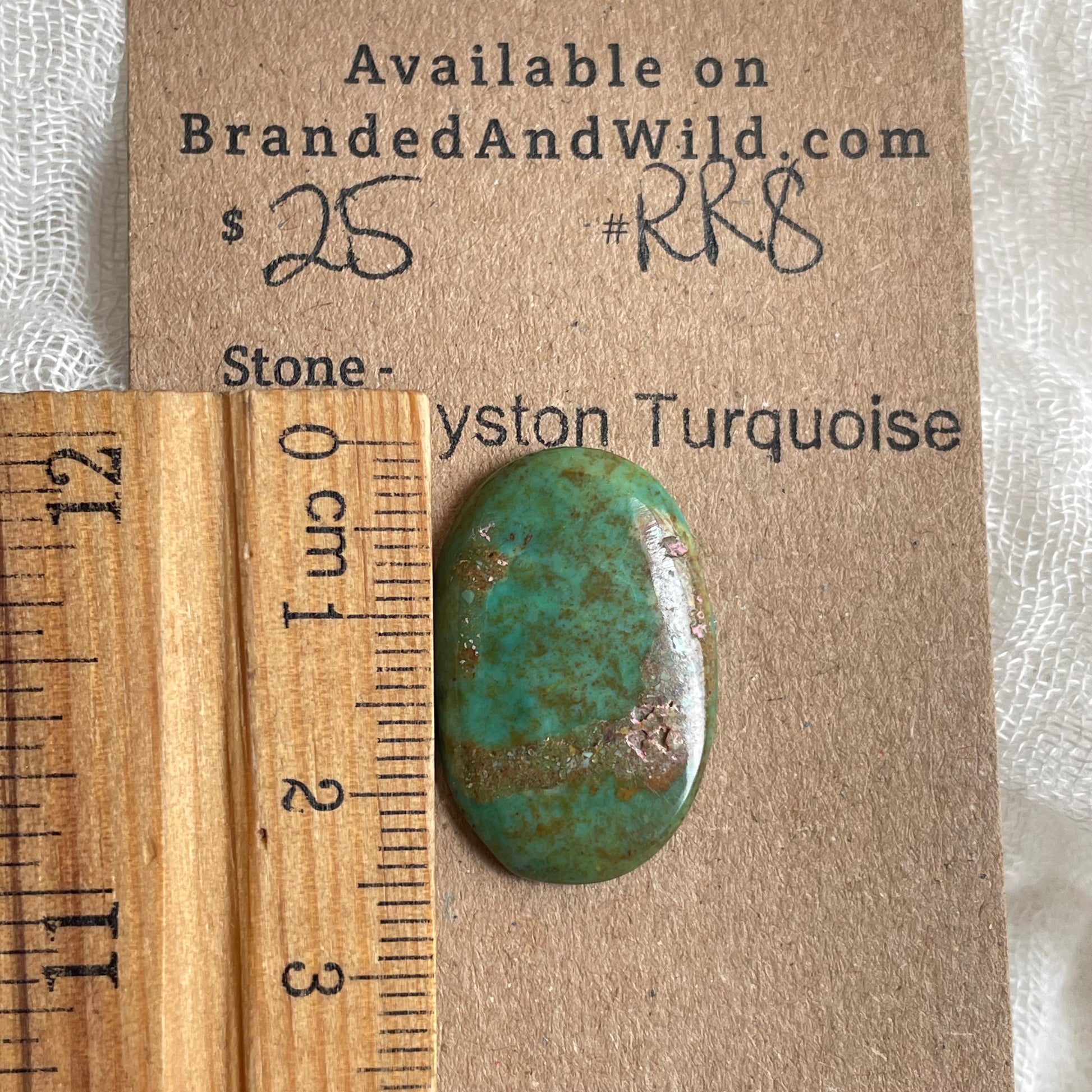 Royston Ribbon Turquoise Cabochon RR8 654AF475-AFF5-41FF-80B8-9F9C2164BC0A Brandedandwild.com