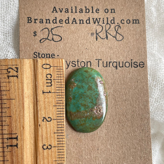Royston Ribbon Turquoise Cabochon RR8 654AF475-AFF5-41FF-80B8-9F9C2164BC0A Brandedandwild.com