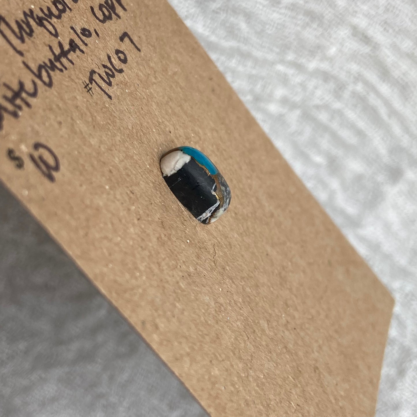 White Buffalo, Turquoise, Copper - Cabochon - TWC07
