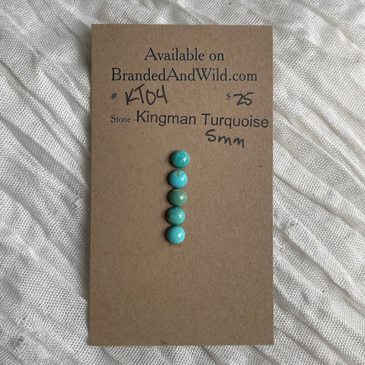 Kingman Turquoise Cabochon - KT04 654EA8F9-756A-414C-9C2E-C745EA5F6C0D Brandedandwild.com