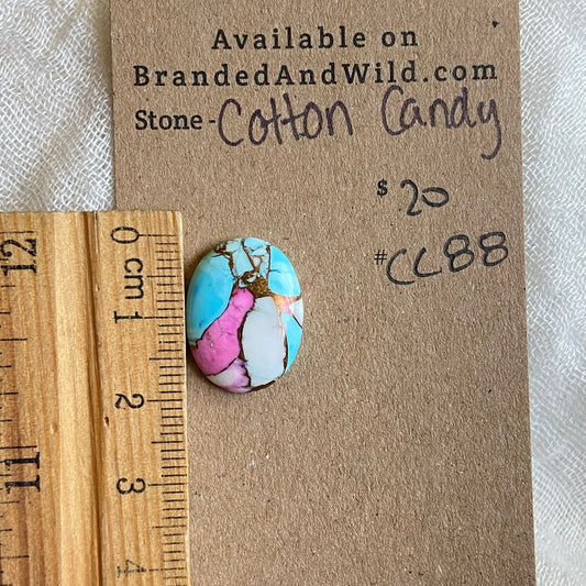 Cotton Candy Cabochon - CC88 654EB4FD-3FE4-49AB-85BD-A68B3914CF4F Brandedandwild.com