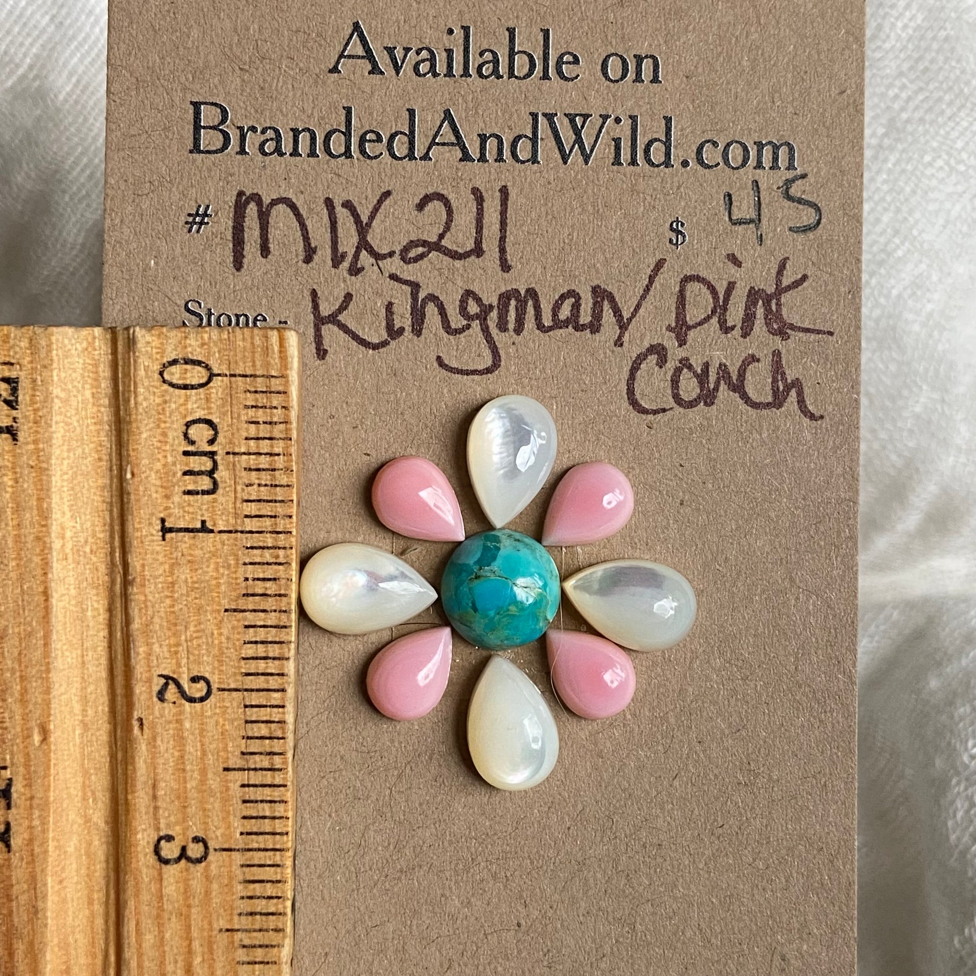 Kingman Mix Cabochon - MIX211 657CAB1C-10B3-4873-956B-9FC8D1339ED7 Brandedandwild.com
