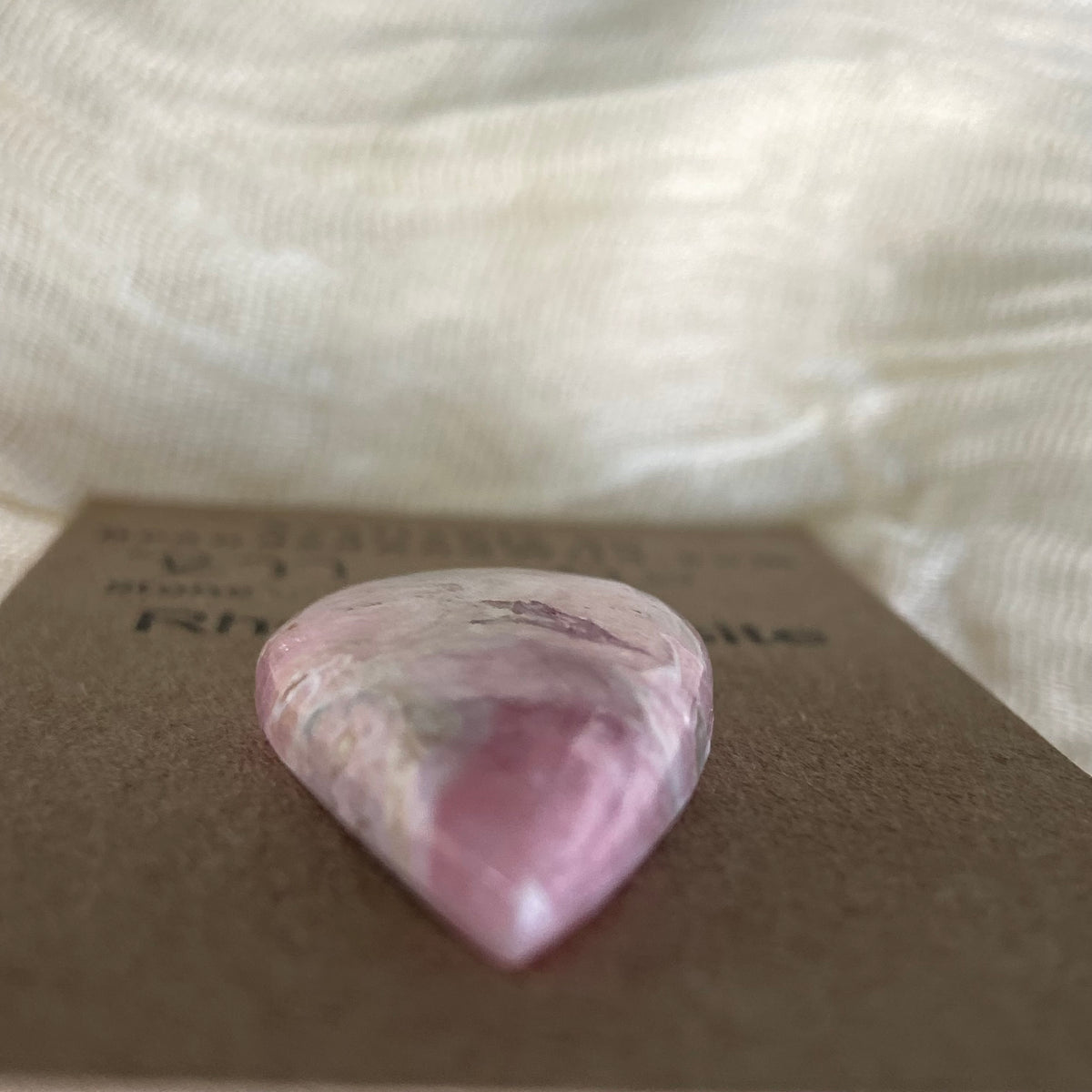 Rhodochrosite Cabochon - R77 658A960F-BB65-4A57-8065-9AF737EF81C6 Brandedandwild.com
