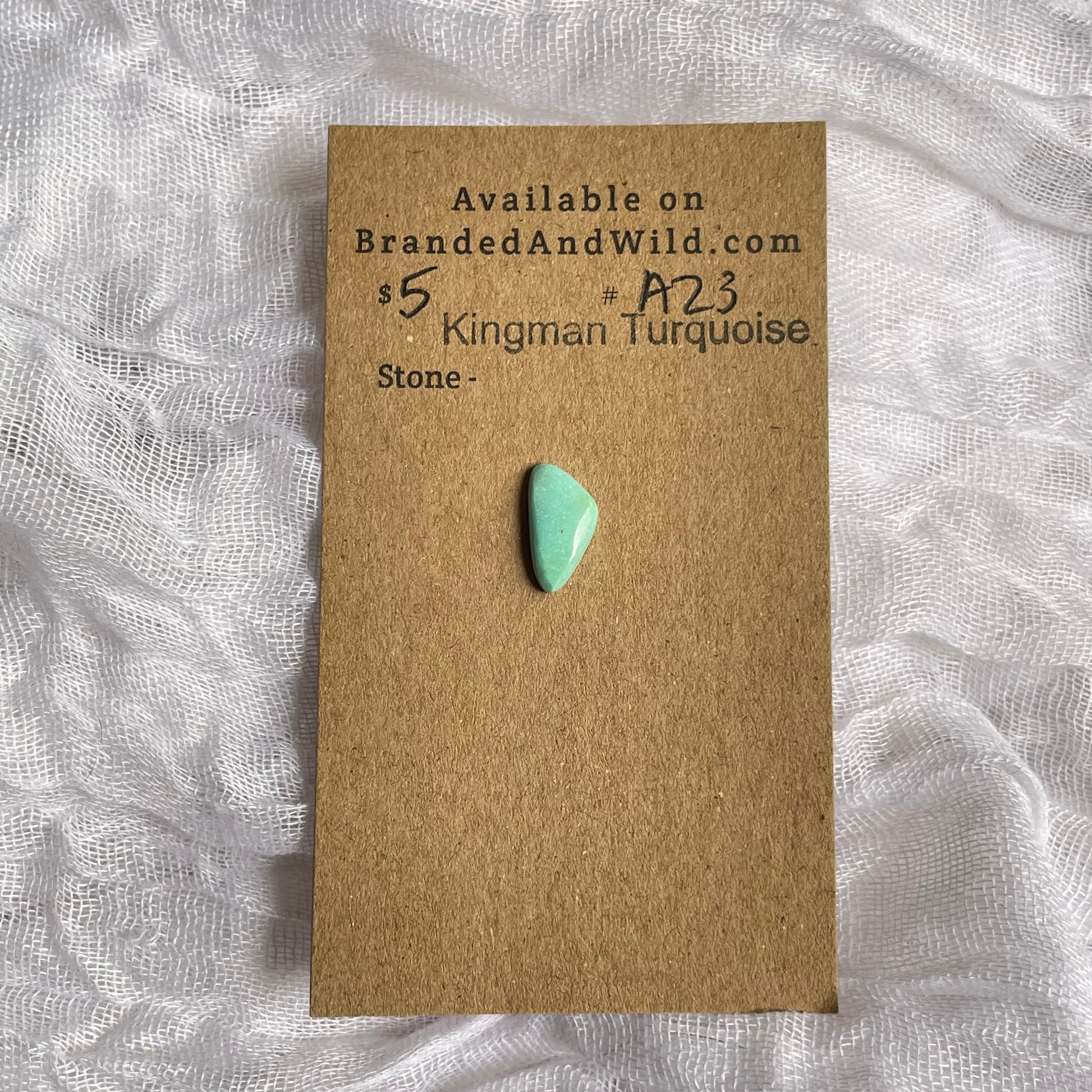 Kingman Turquoise Cabochon - KT23 65B0115D-71F3-45AE-B70F-1440010D18BC Brandedandwild.com