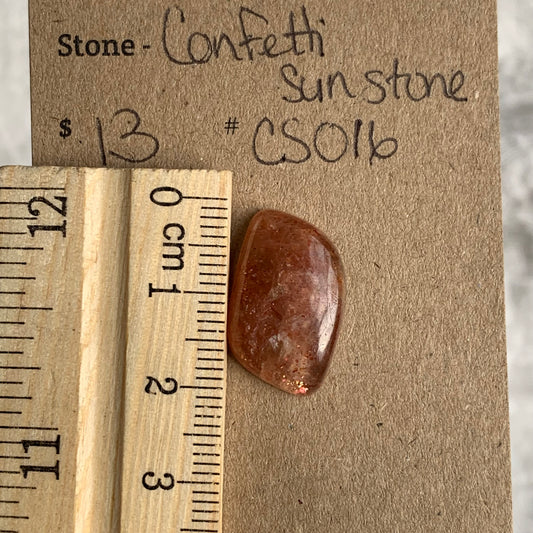 Confetti Sunstone Cabochon - CS016