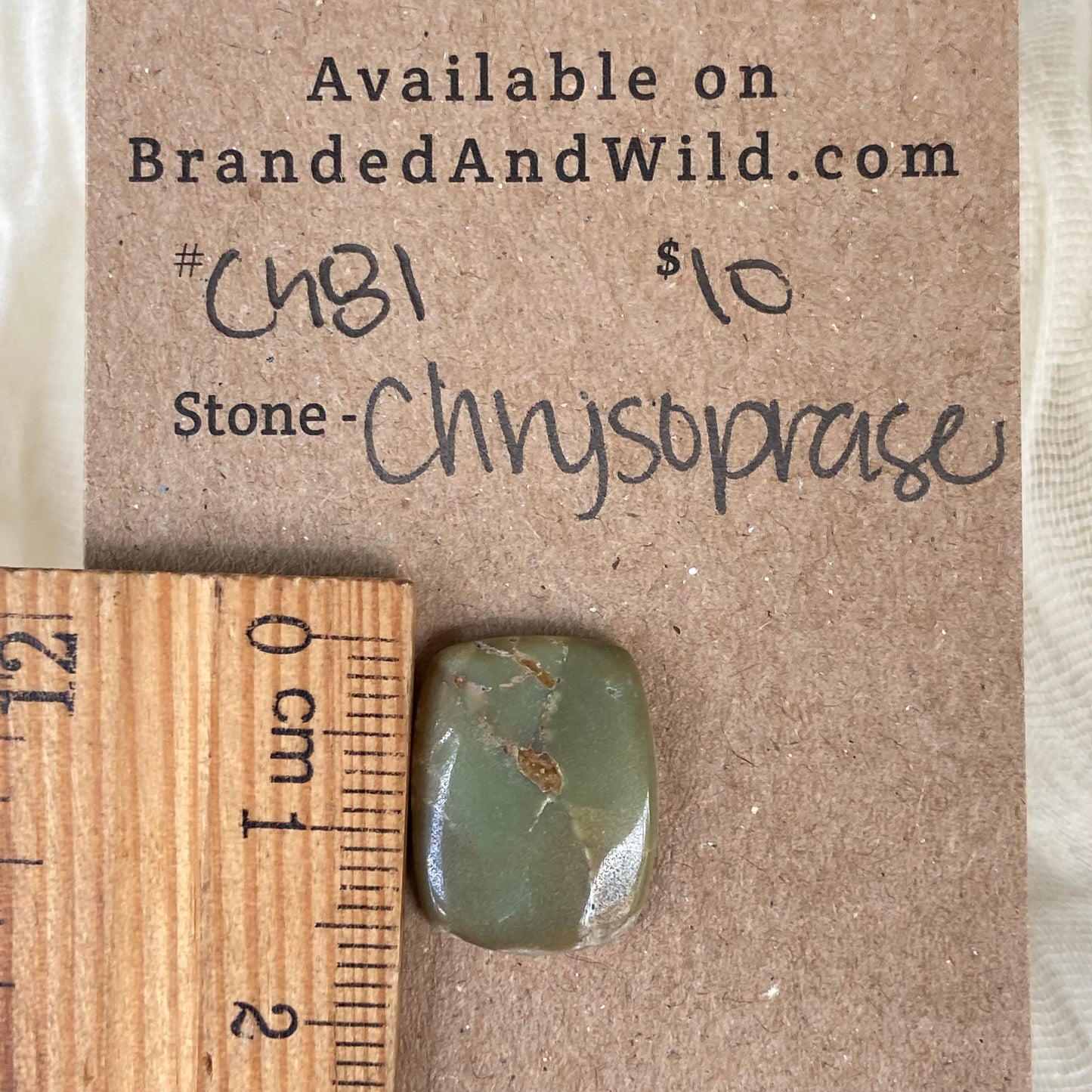Chrysoprase Cabochon - Ch81 6601EA50-5F77-4B95-BD37-B7B41E8CB6FF Brandedandwild.com