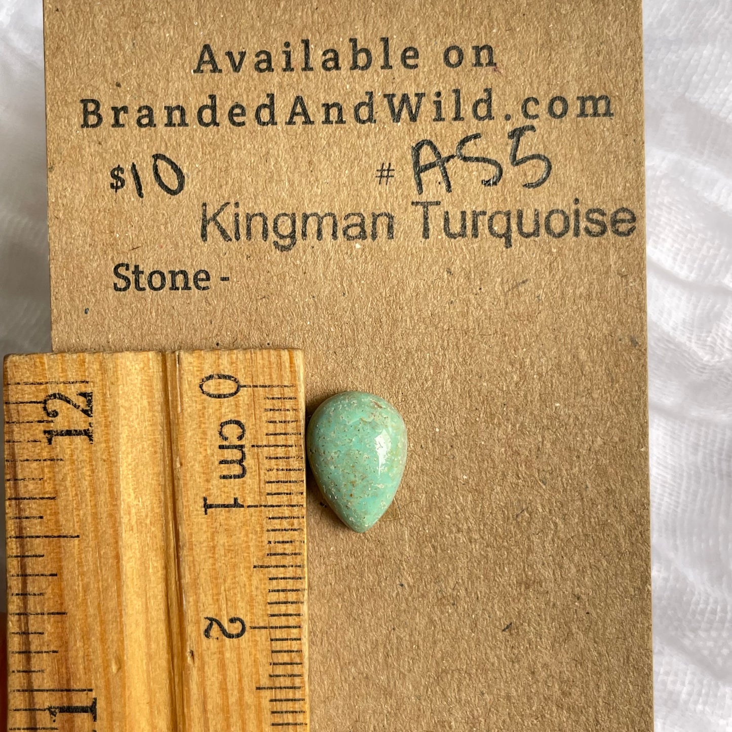 Kingman Turquoise Cabochon - KT55 6603CFC7-7F60-4B1A-8609-E4B7B808389C Brandedandwild.com