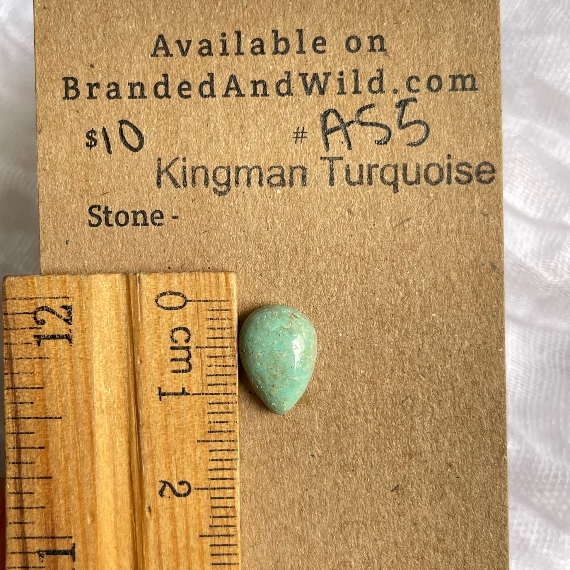 Kingman Turquoise Cabochon - KT55 6603CFC7-7F60-4B1A-8609-E4B7B808389C Brandedandwild.com