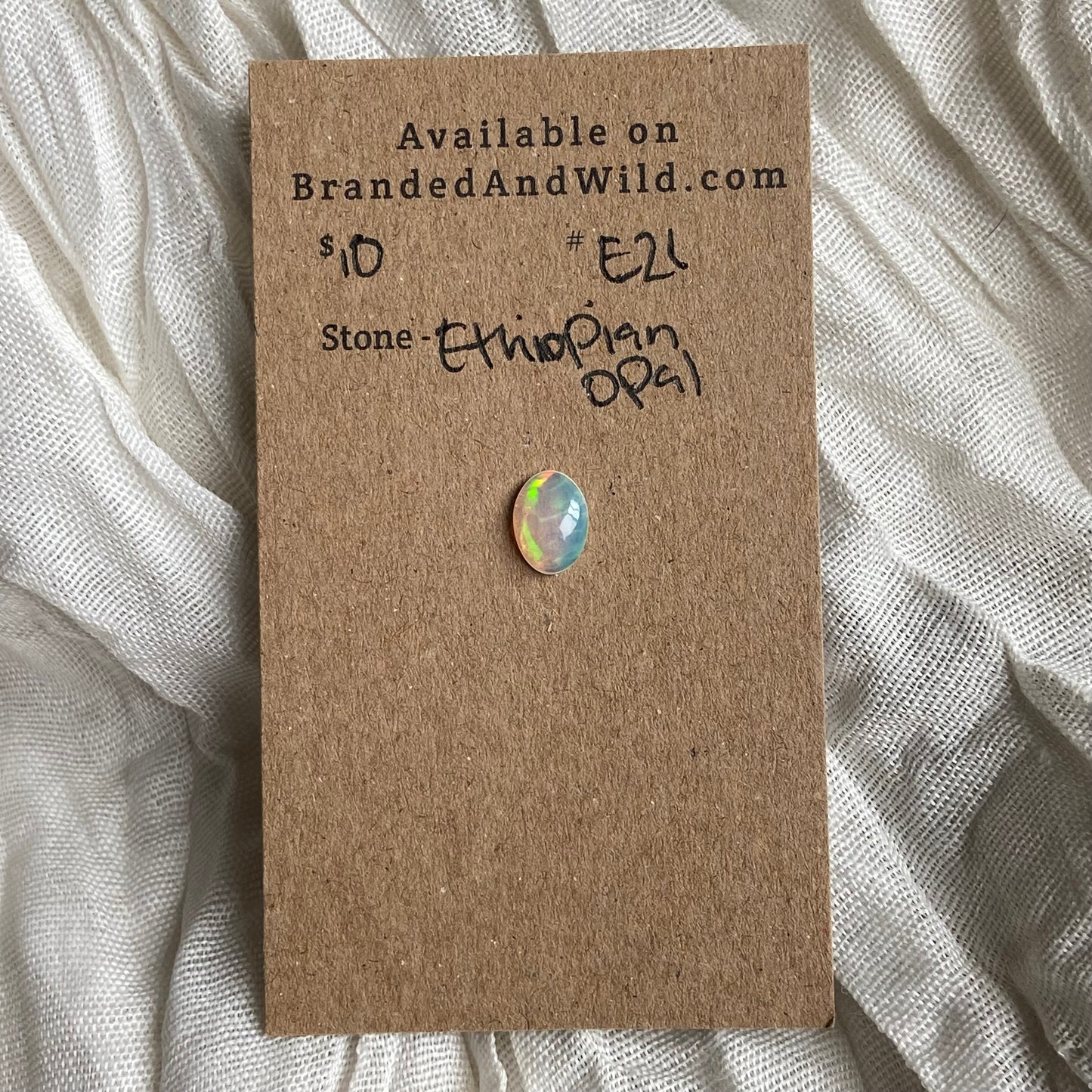 Ethiopian Opal Cabochon - E21 66062F40-E2EB-4D65-B9B5-57511630A0BF Brandedandwild.com