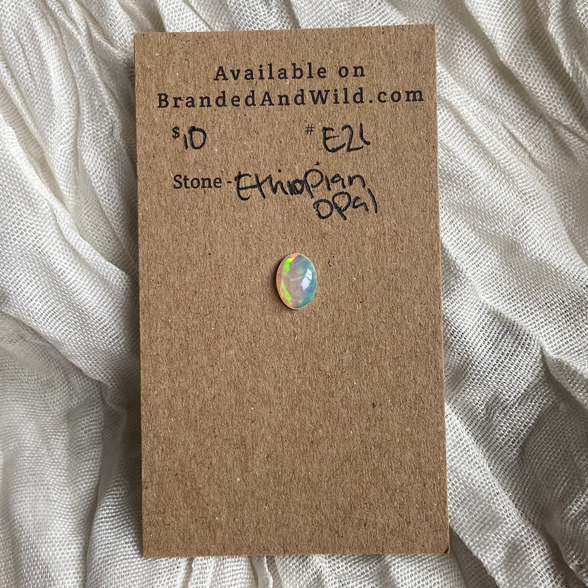 Ethiopian Opal Cabochon - E21 66062F40-E2EB-4D65-B9B5-57511630A0BF Brandedandwild.com