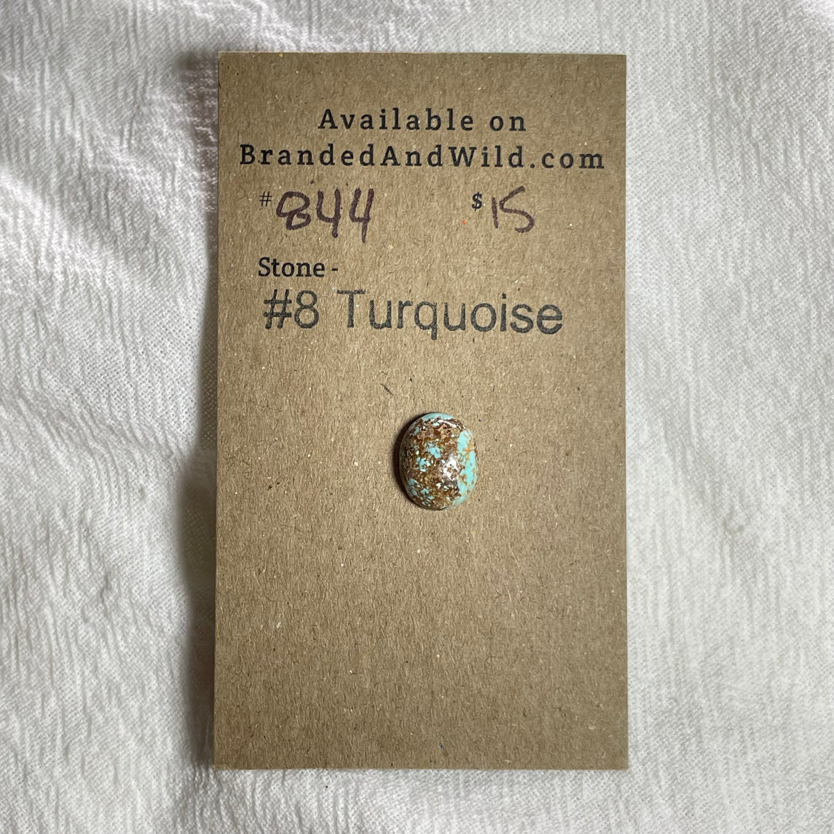 #8 Turquoise Cabochon - 844 66069620-CBA3-4A11-85FB-4C1AE08053FE Brandedandwild.com