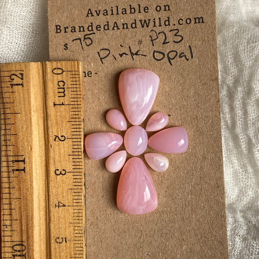 Pink Opal Cabochon - P23 6673356F-9478-4AED-AF41-1D9AD842F7E5 Brandedandwild.com